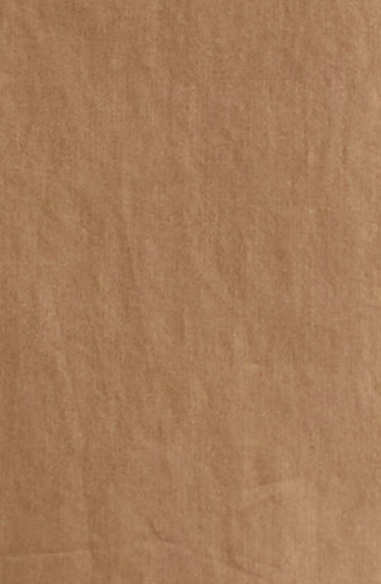 Saint Laurent Strapless Ruffle Maxi Dress, Alternate, color, Cannelle