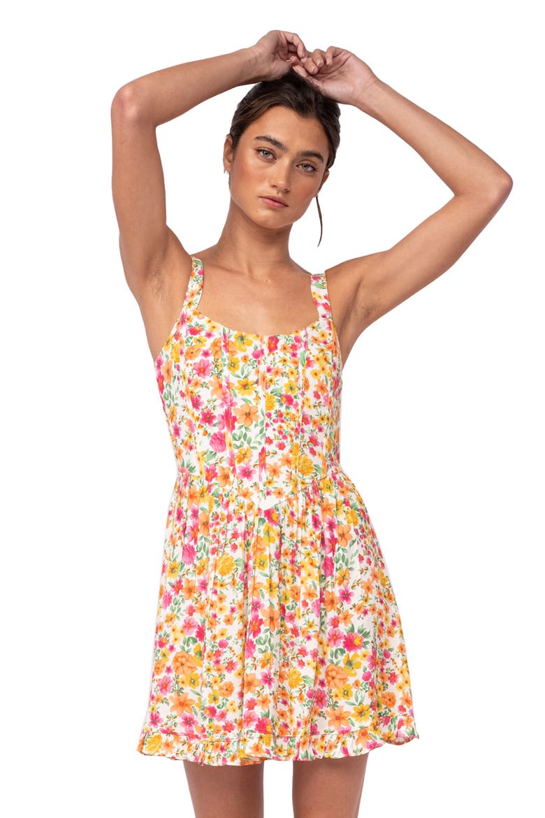 Blooming Minidress, Alternate, color, PINK