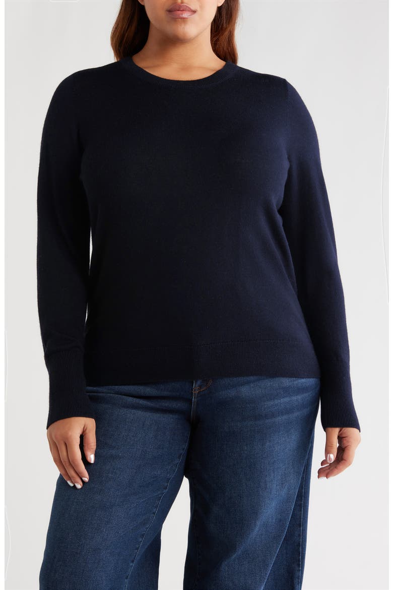 Crewneck Sweater, Main, color, NAVY STILL