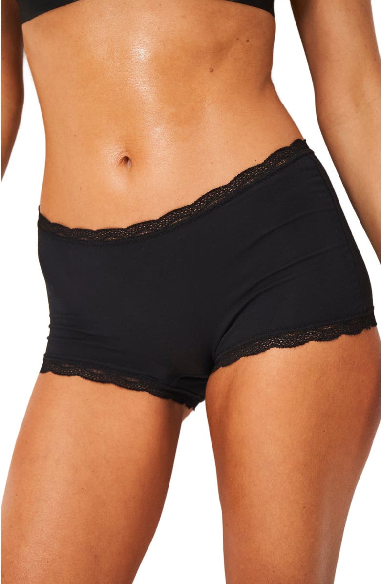 Stripe & Stare Hipster Four Pack, Alternate, color, Black