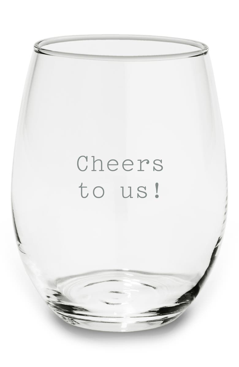 SHUTTERFLY Personalized Stemless Wine Glass, Main, color,