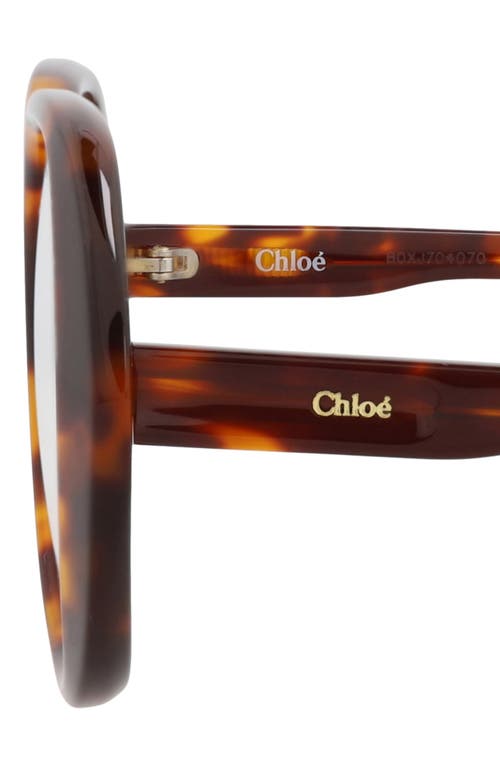 Chloé 51mm Square Optical Glasses In Brown