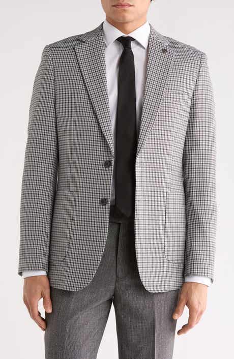 Tahari Plaid Slim Fit Sport Coat