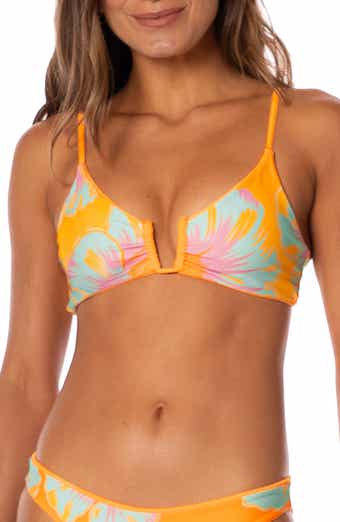 Bia Zesty Orange Reversible Bikini Top
