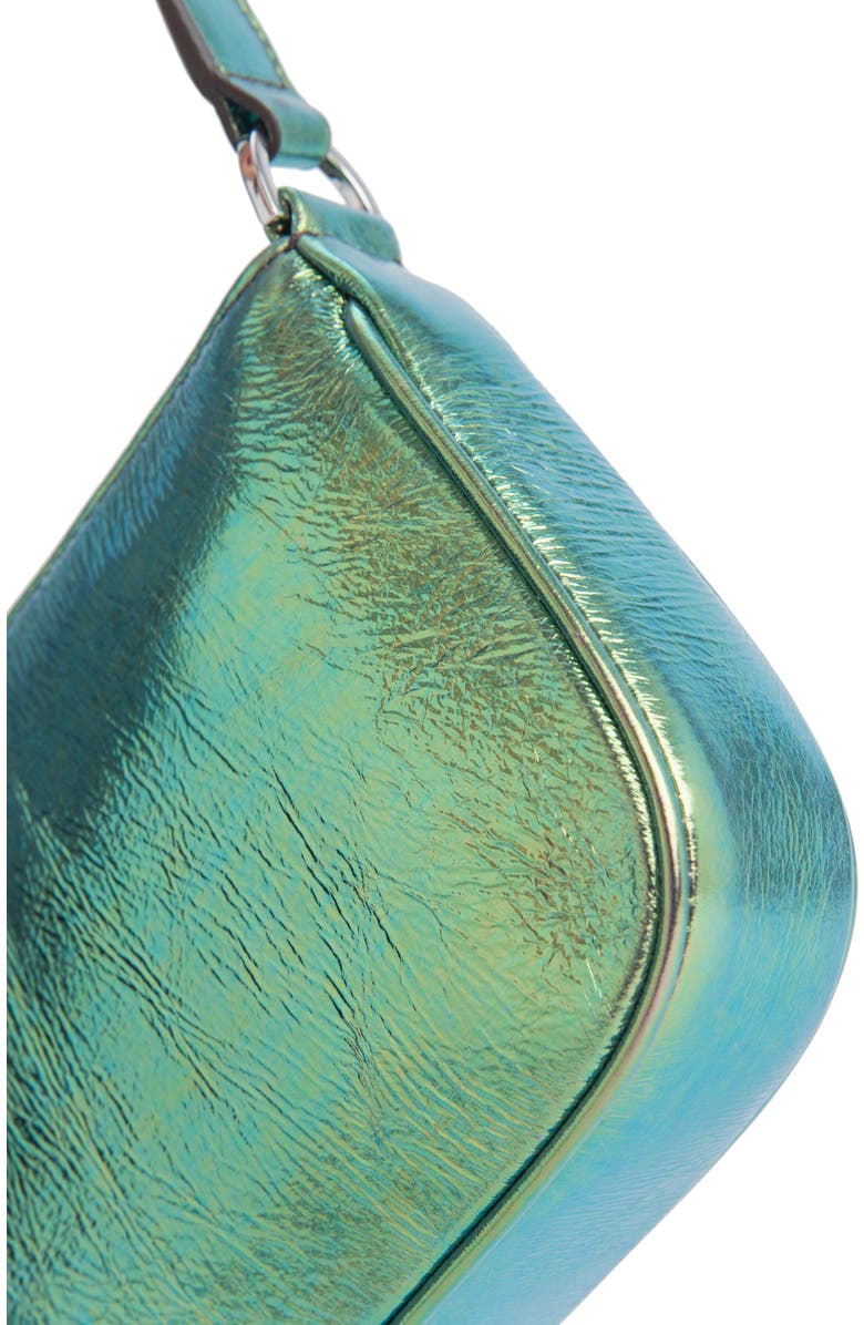 By Far Rachel Metallic Leather Convertible Shoulder Bag, Alternate, color,