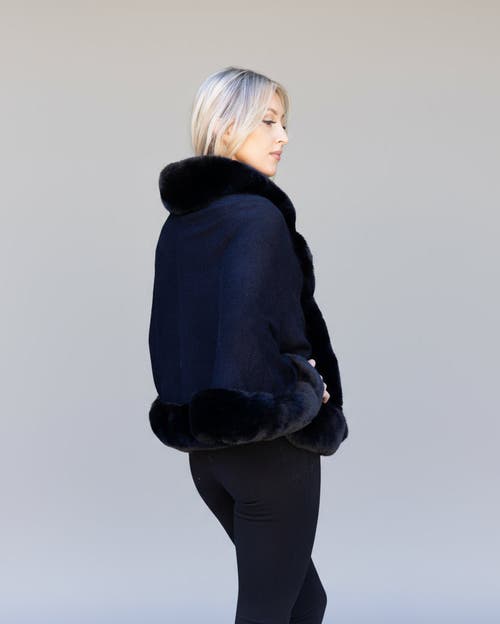 Le Fafo Jiana Wrap Cape In Black