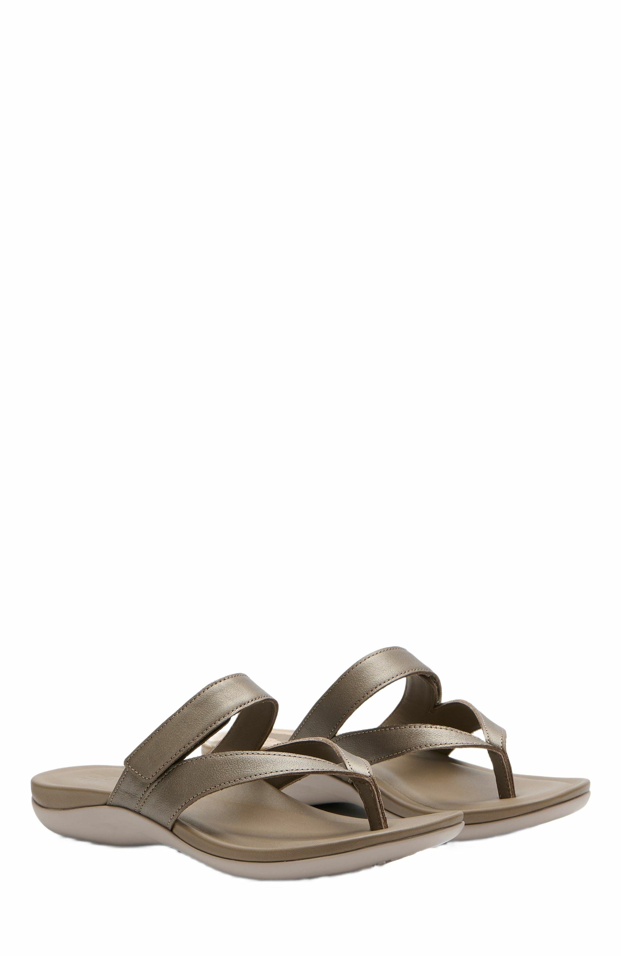 ABEO Oasis Thong Sandal, Alternate, color, Fossil - Regular