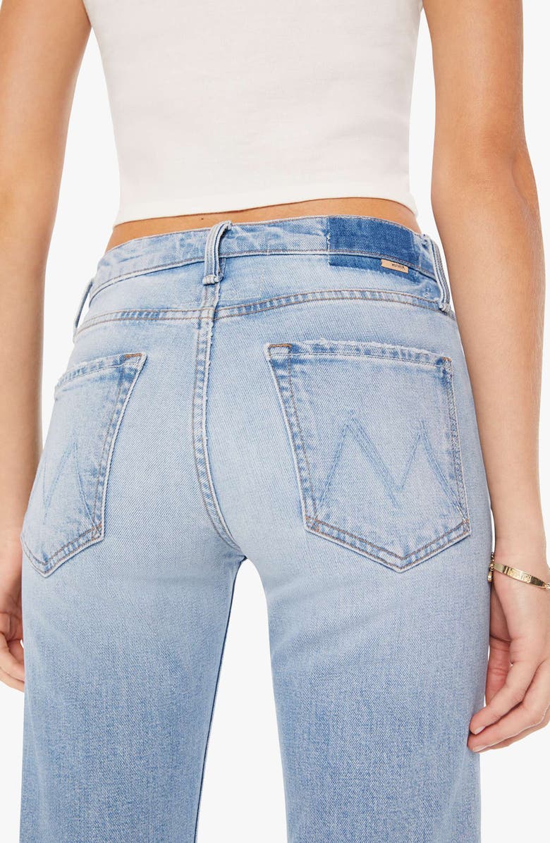 MOTHER The Smarty Pants Skimp High Waist Straight Leg Jeans, Alternate, color, Dont Be A Square