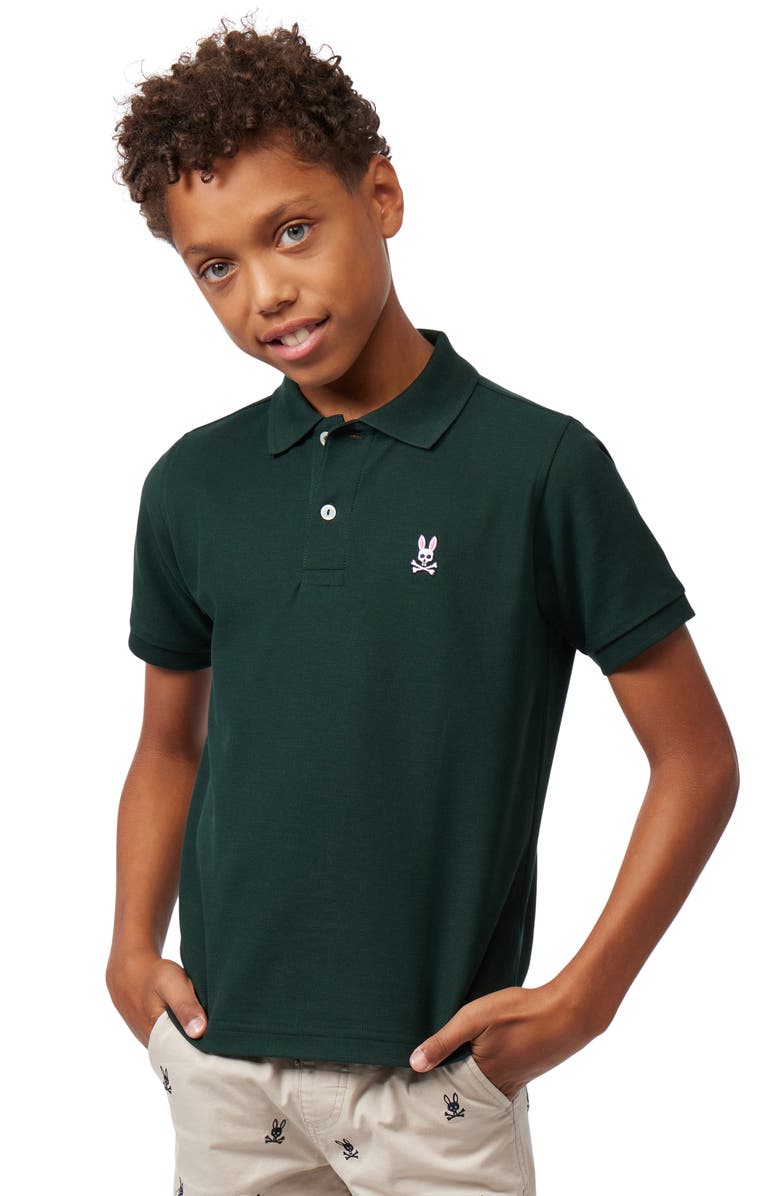 Psycho Bunny Kids' Classic Pima Cotton Piqué Polo, Alternate, color,