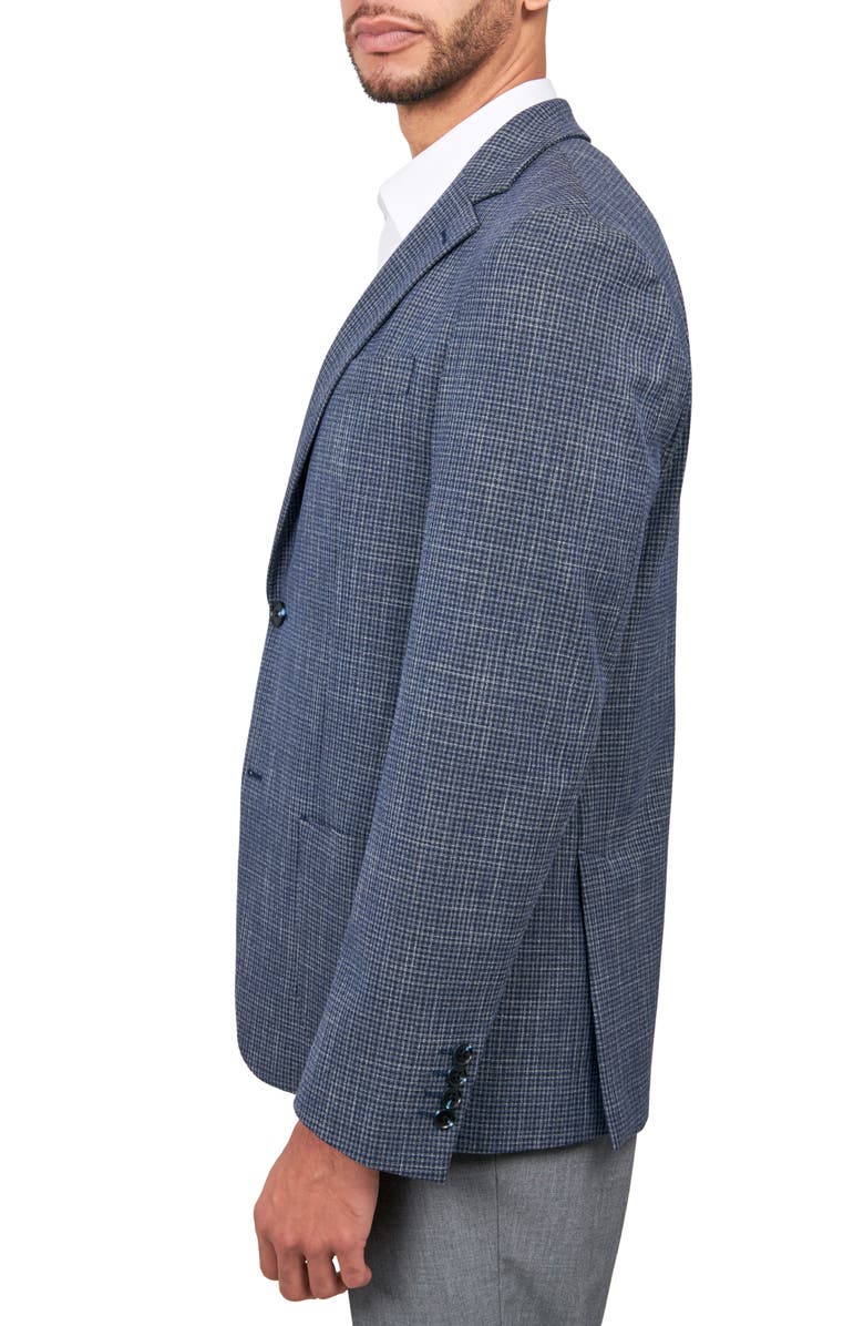 W.R.K Slim Fit Microcheck Sport Coat, Alternate, color, Blue