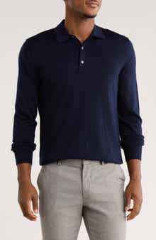 Brooks Brothers Swift Merino Wool Long Sleeve Polo
