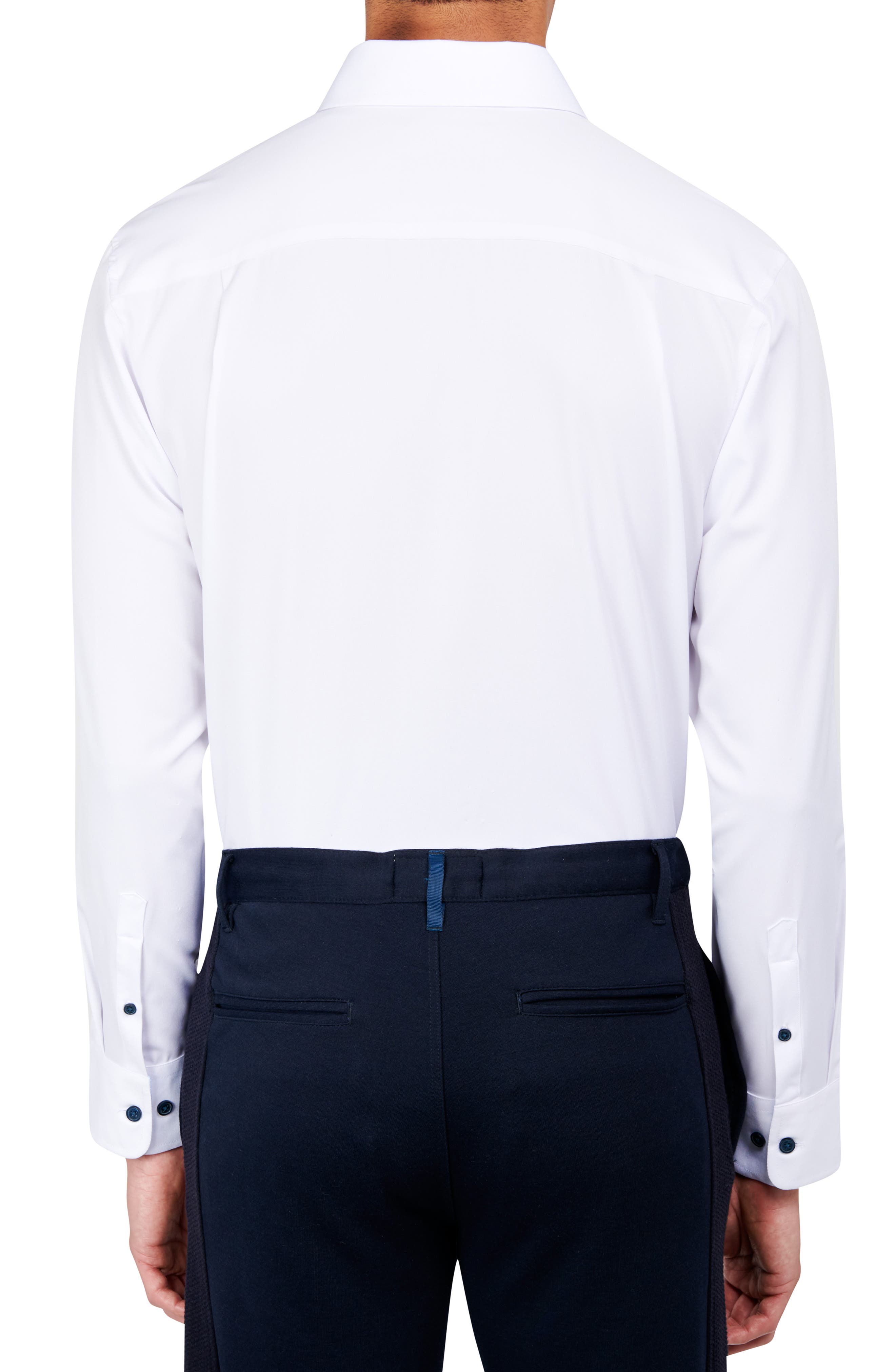 Regular Fit Solid Performance Dress Shirt - image 2