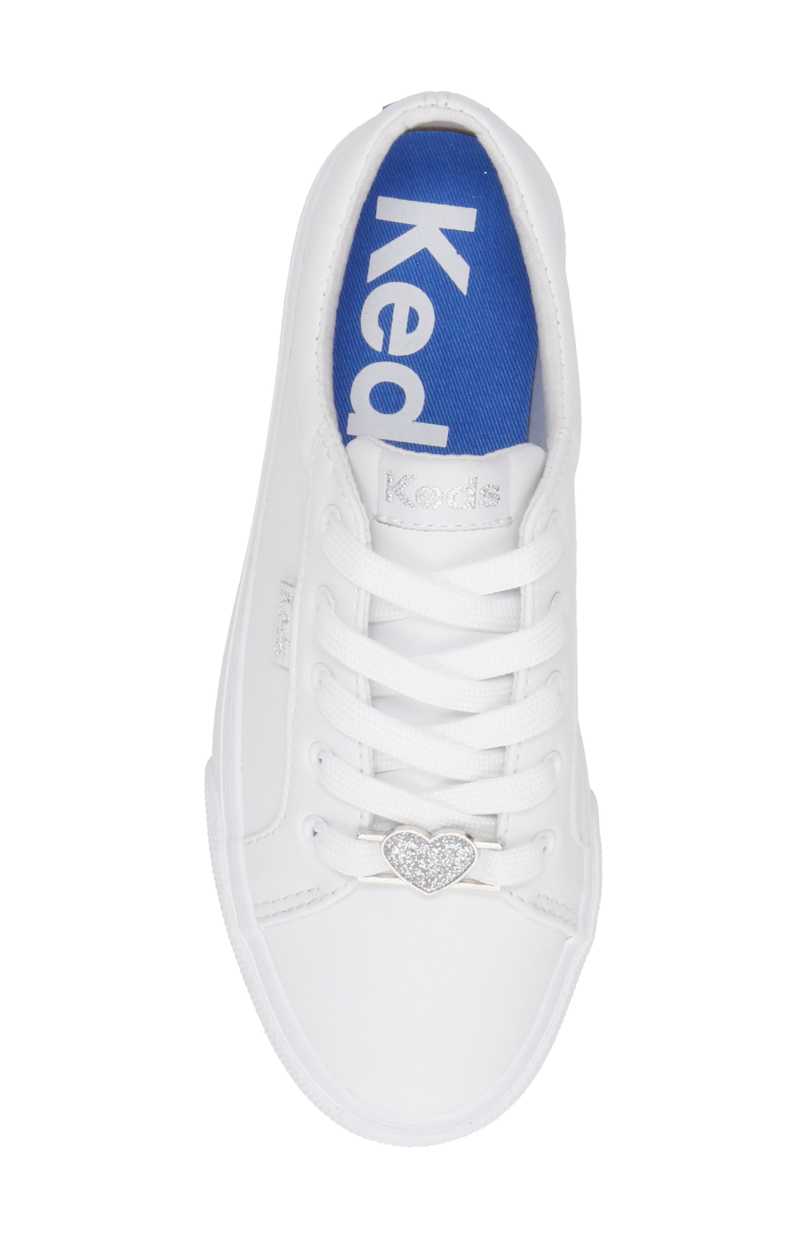 Kids' Jumpkick Charms Sneaker, Alternate, color, WHITE