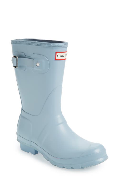 Hunter Original Short Waterproof Rain Boot In Blue