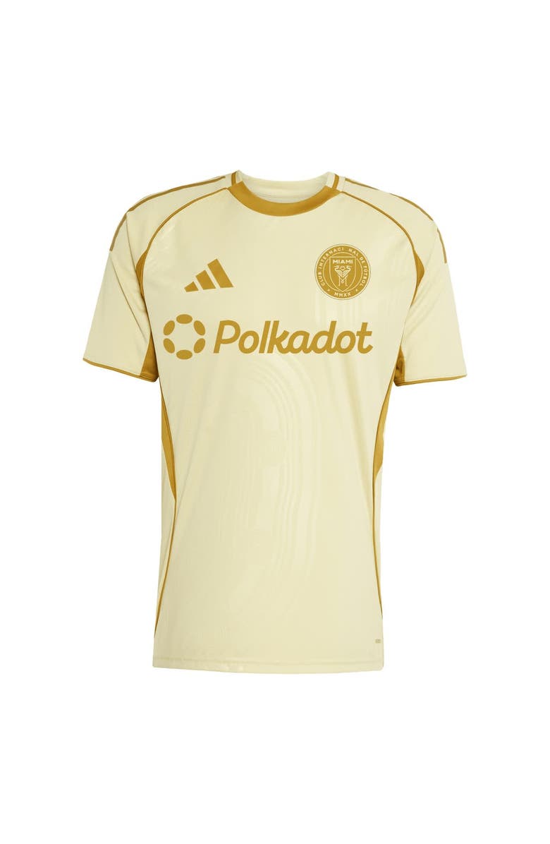 adidas Men's adidas Tan Inter Miami CF 2025 One Planet Pre-Match Top, Alternate, color, Tan