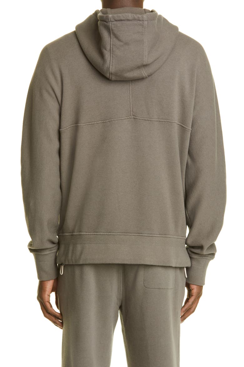 Cotton & Cashmere Hooded Sweatshirt, Alternate, color, GREY