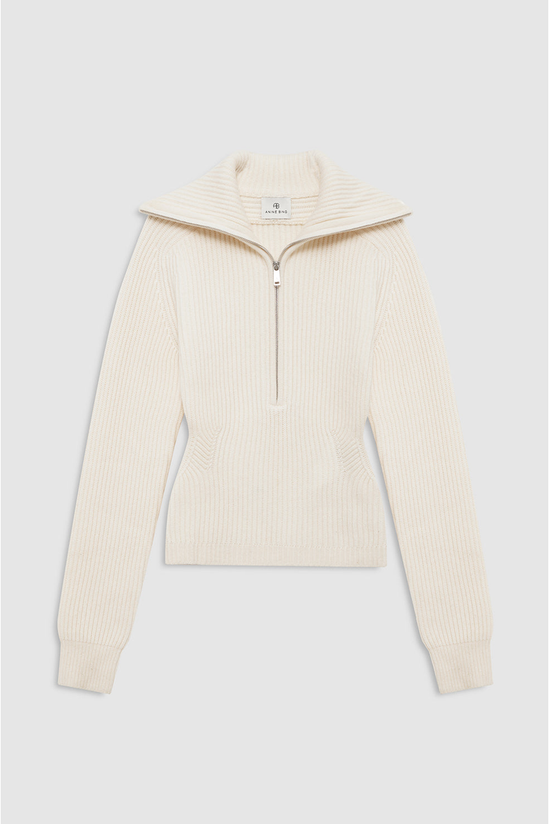 June Trucker Collar Sweater, Alternate, color, Ecru