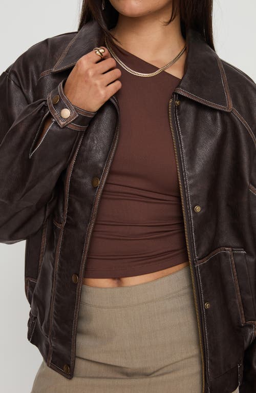 Princess Polly Jaxton Faux Leather Jacket