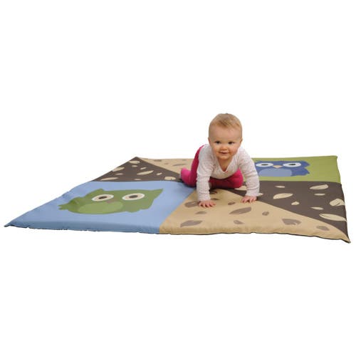 Kaplan Early Learning Company Infant And Toddler Owl Crawley Mat In Multi