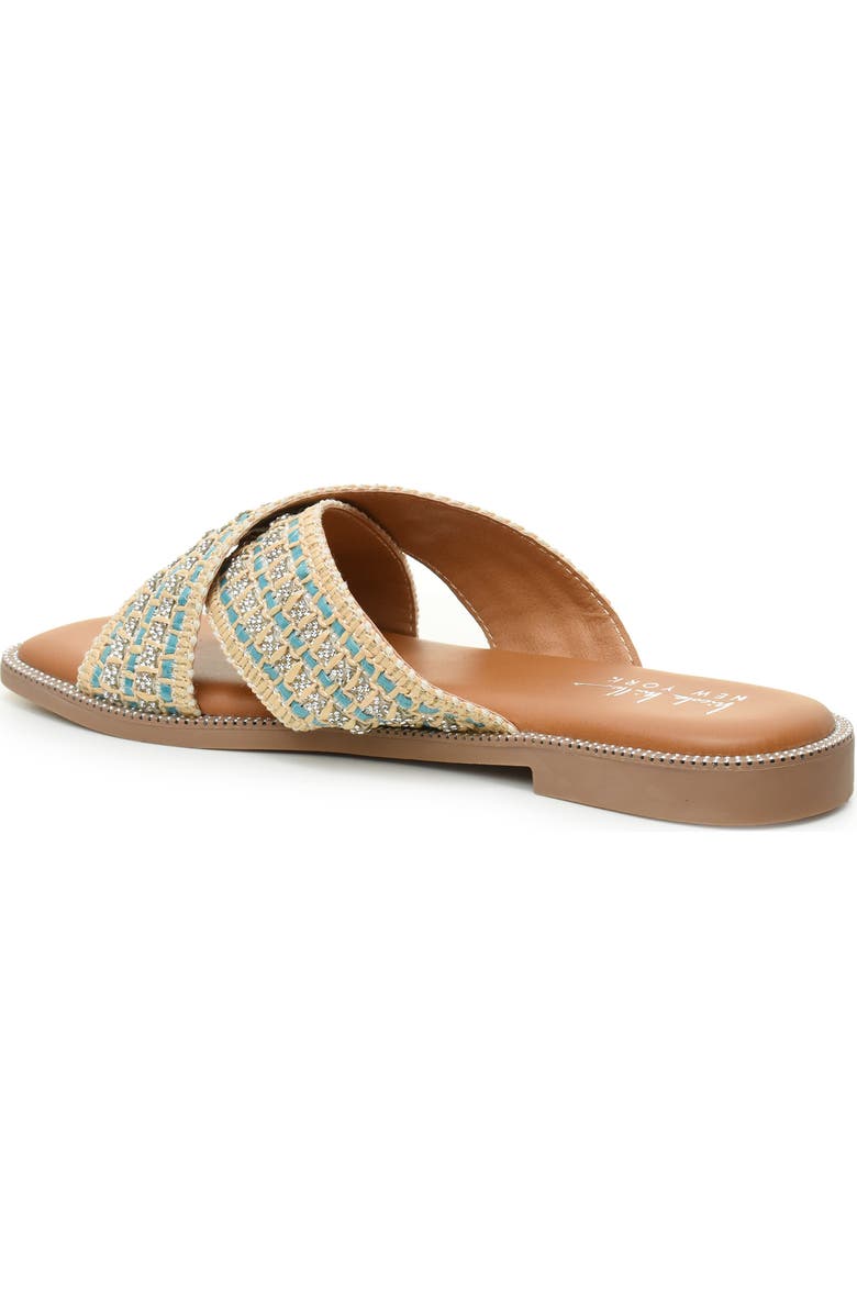 Nicole Miller Criss Cross Slide Sandal, Alternate, color,
