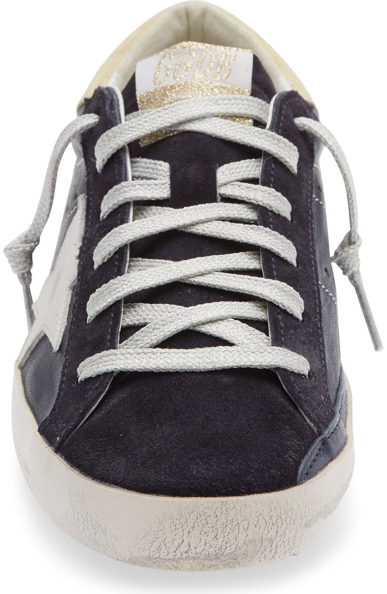 Golden Goose Super-Star Sneaker, Alternate, color, Navy Blue/ Butter/ Milk
