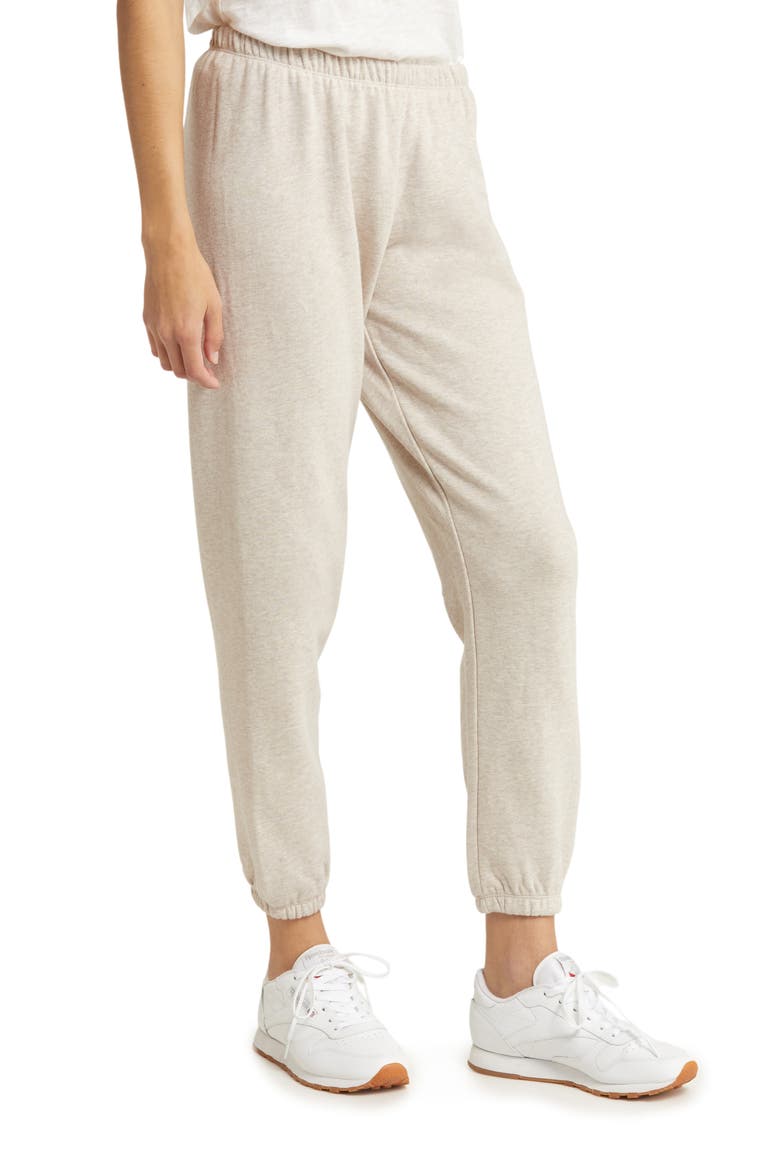 Perfect Yin & Yang Cotton Sweatpants, Alternate, color, OATMEAL HEATHER
