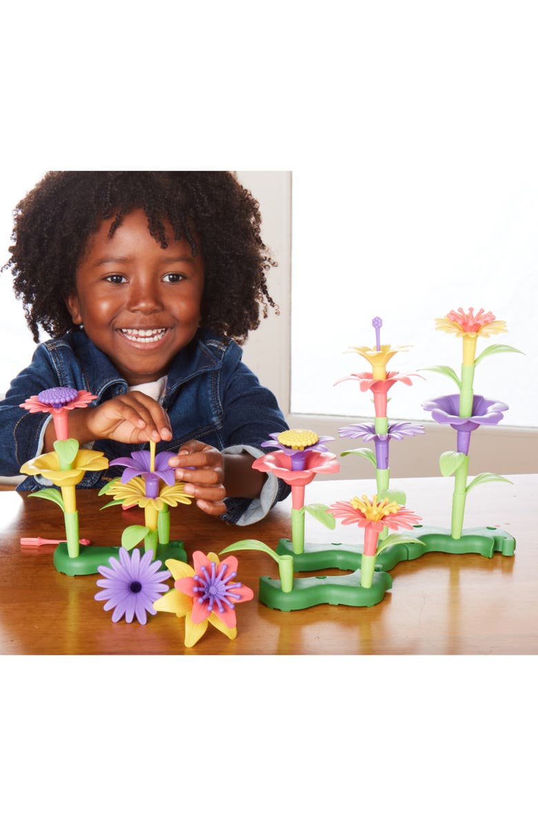 Green Toys Build A Bouquet, 44 Pieces Mix & Match Floral Toy, Alternate, color, Multicolored
