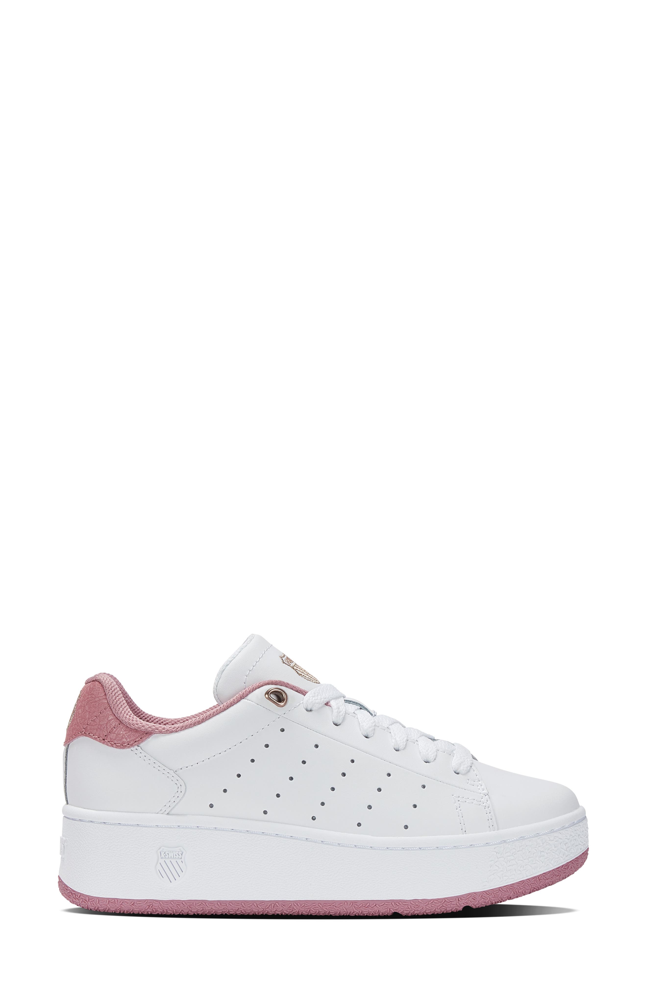 Classic PF Platform Sneaker, Alternate, color, WHITE/ FOXGLOVE
