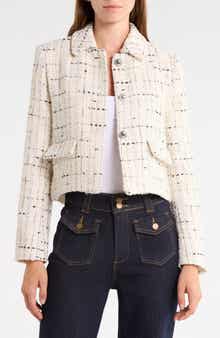 Textured Cropped Blazer