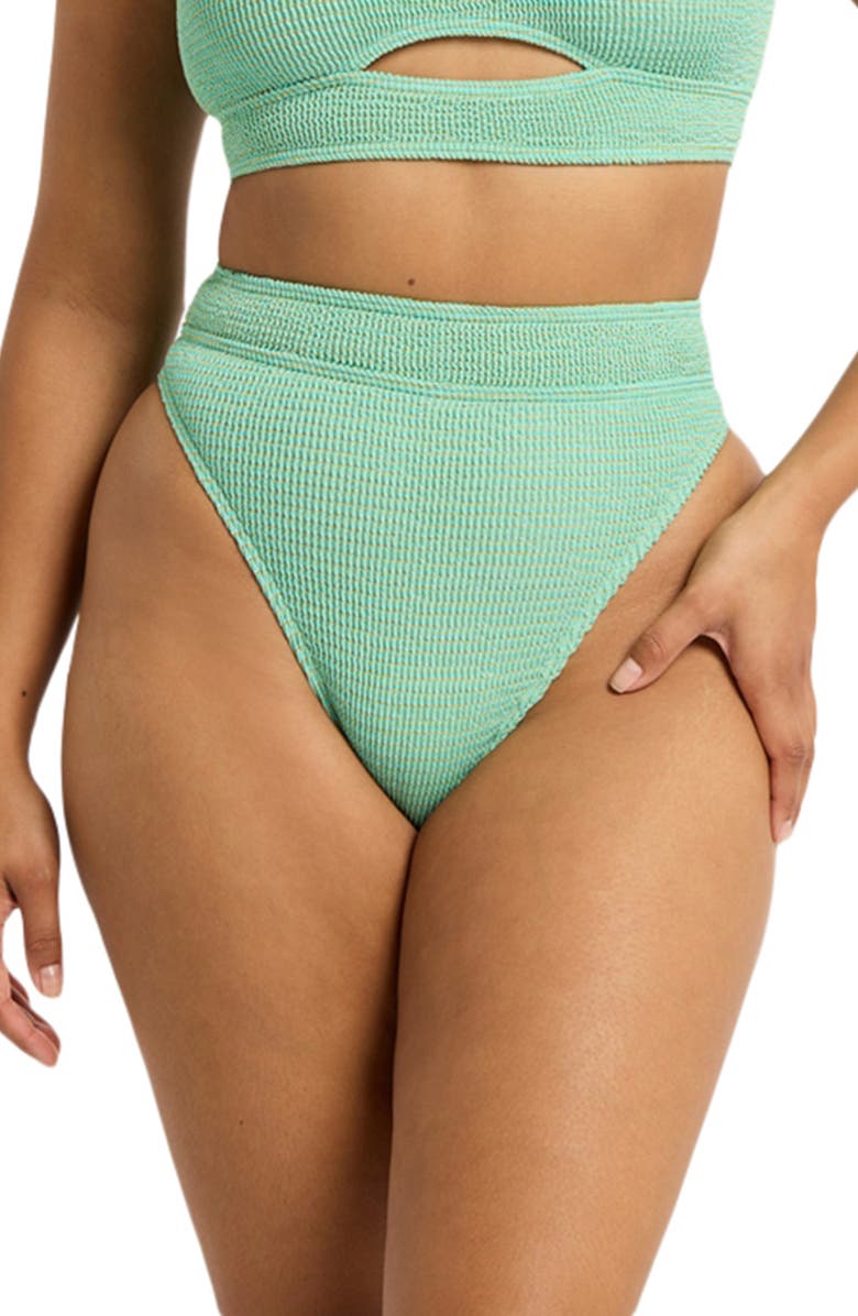 bond-eye Savannah High Waist Bikini Bottoms, Alternate, color,