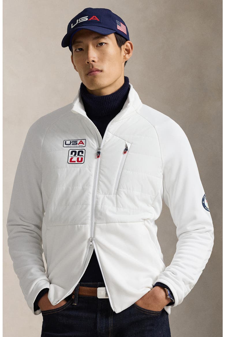 Team USA Hybrid Jacket, Alternate, color, CERAMIC WHITE