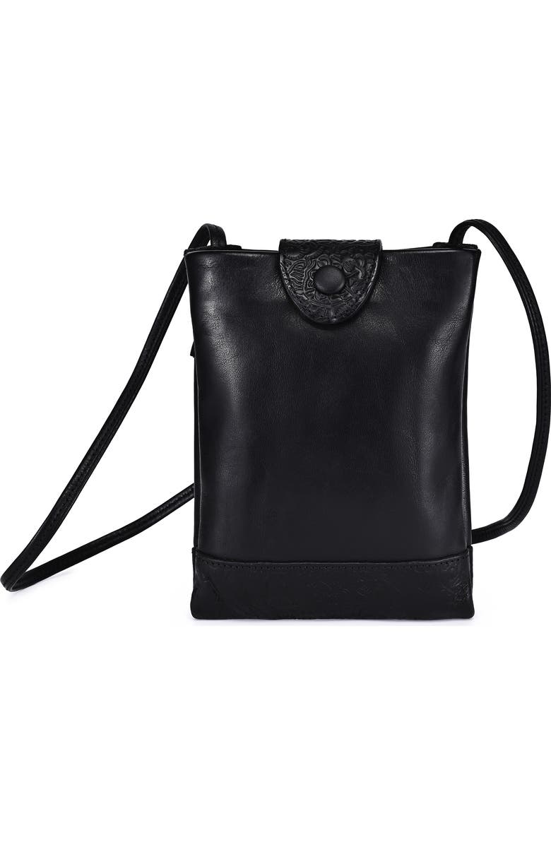 OLD TREND Lily Genuine Leather Structured Convertible Crossbody, Main, color, Black
