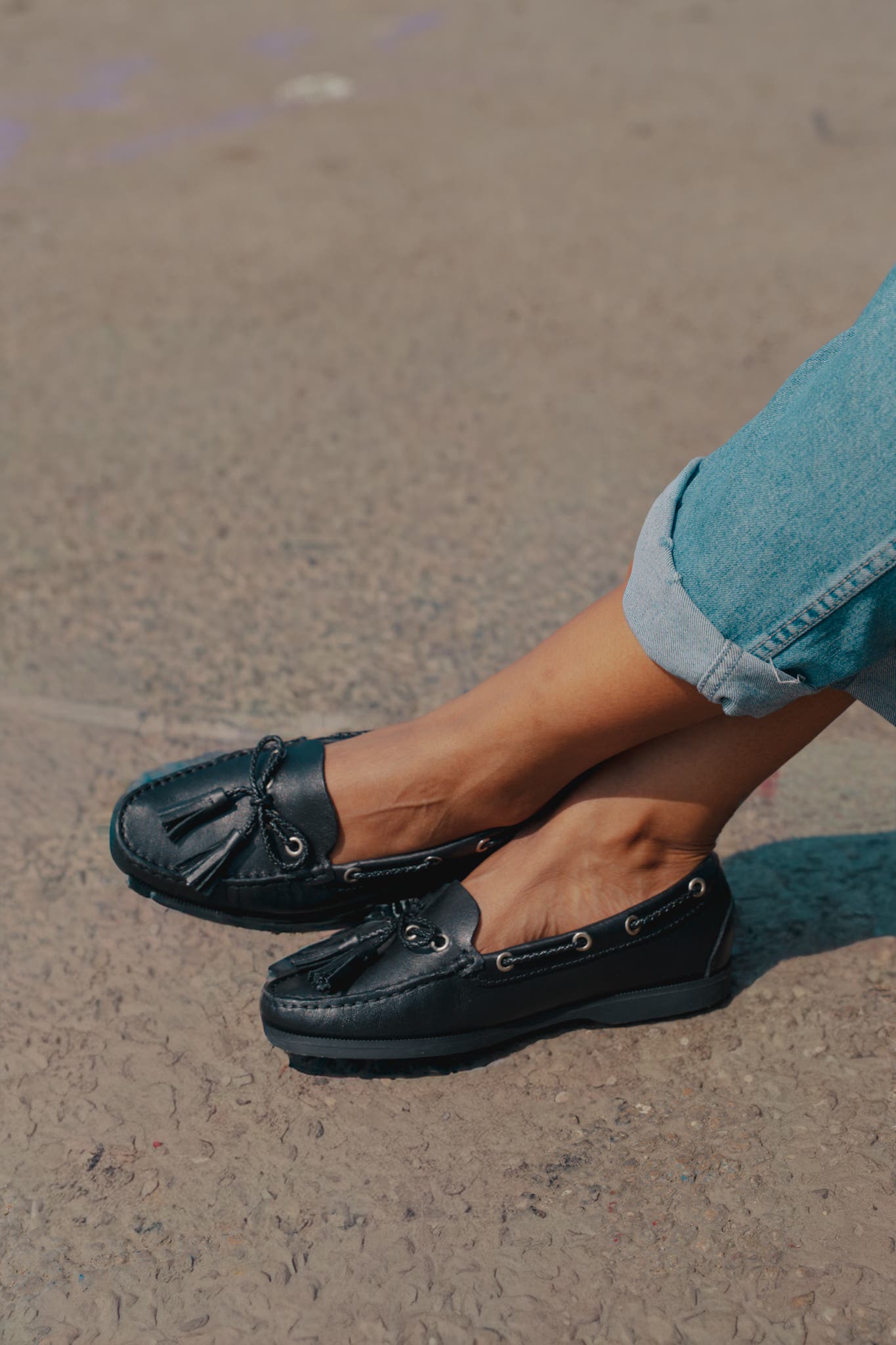 The Captain Boat Leather Loafer, Alternate, color, Black