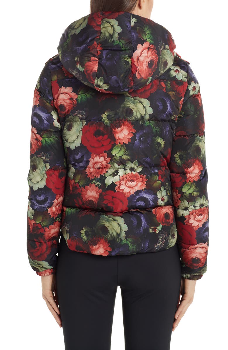Moncler Koura Reversible Floral Print Down Jacket, Alternate, color, 
