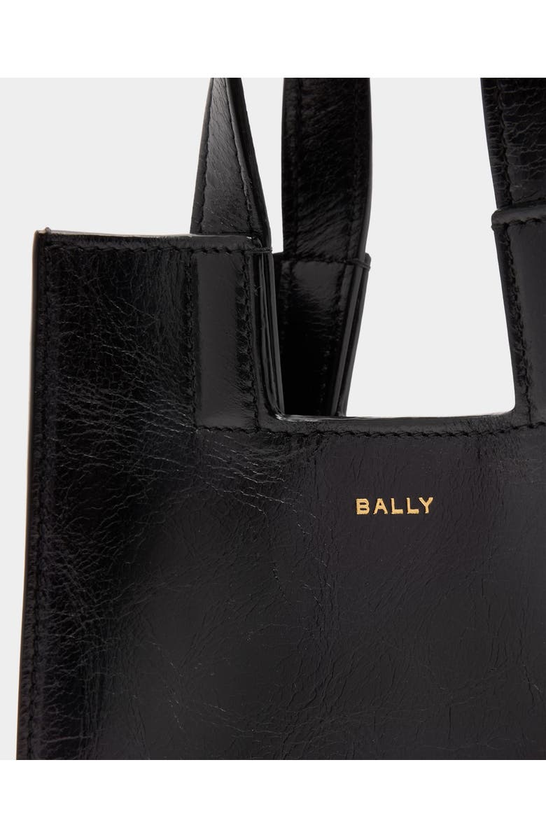 Bally Easy Bally Small Tote Bag in Leather, Alternate, color, Black