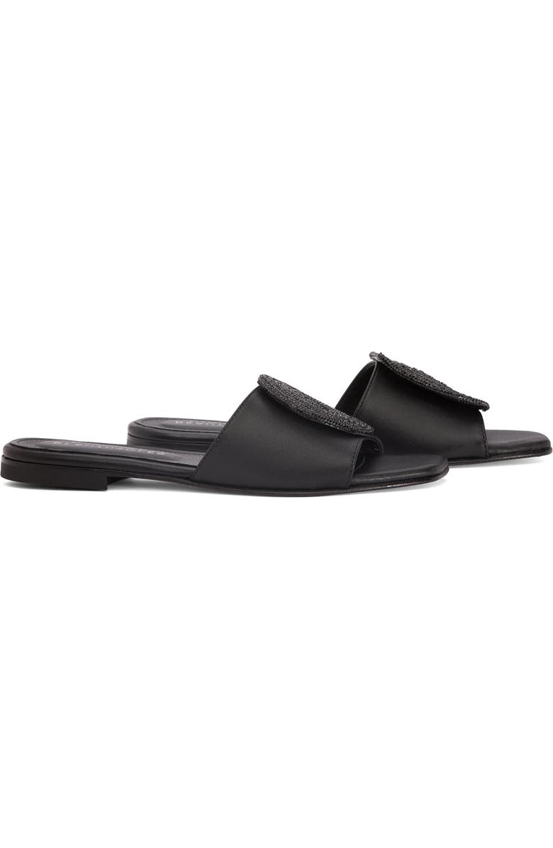 BEAUTIISOLES Adeline Flat Sandal, Alternate, color, Black