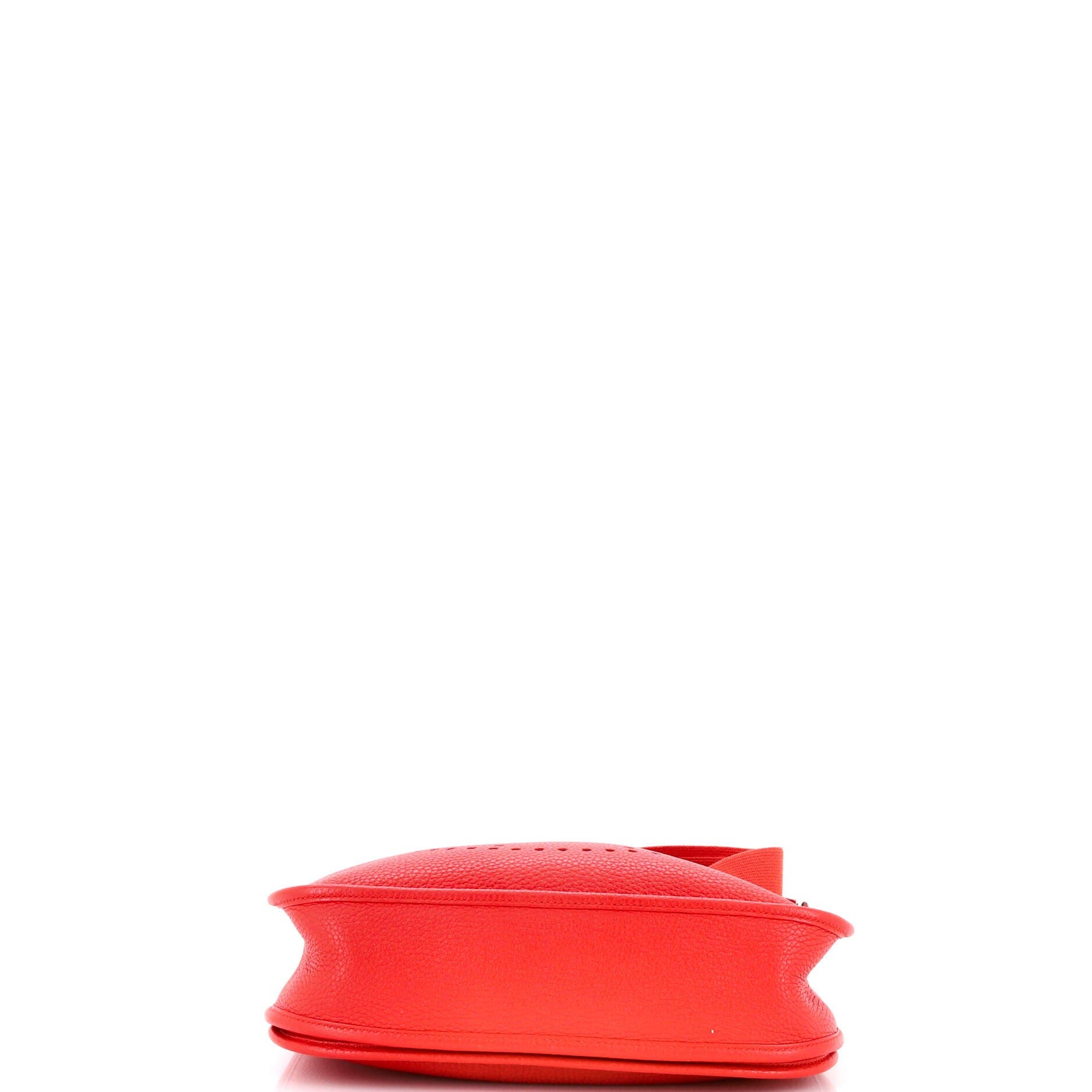 Pre-Owned Hermes Evelyne Bag Gen III Clemence PM, Alternate, color, Rouge Tomate