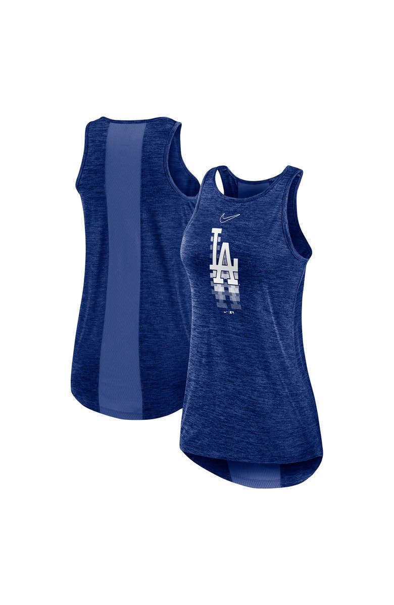 Nike Women's Nike Royal Los Angeles Dodgers Logo Fade High Neck Performance Tank Top, Main, color, Royal