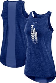 Nike Women's Nike Royal Los Angeles Dodgers Logo Fade High Neck Performance Tank Top