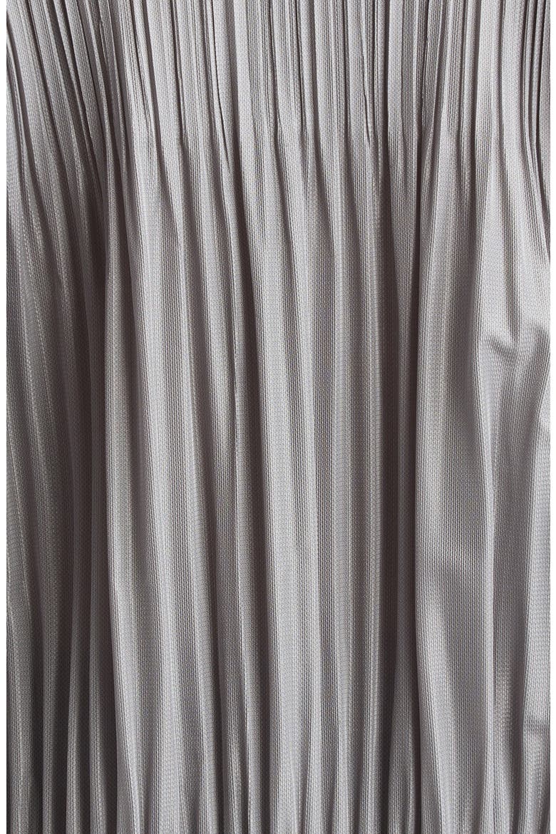 Pleated Zip Front Hoodie, Alternate, color, COOL GRAY