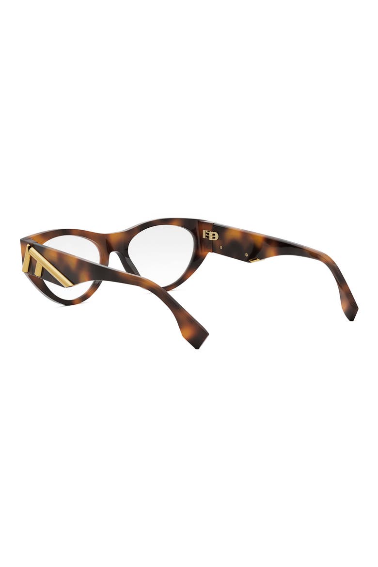First 52mm Cat Eye Optical Glasses, Alternate, color, BLONDE HAVANA