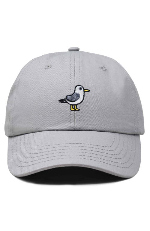 Dalix Seagull Embroidered Everyday Cap In Gray