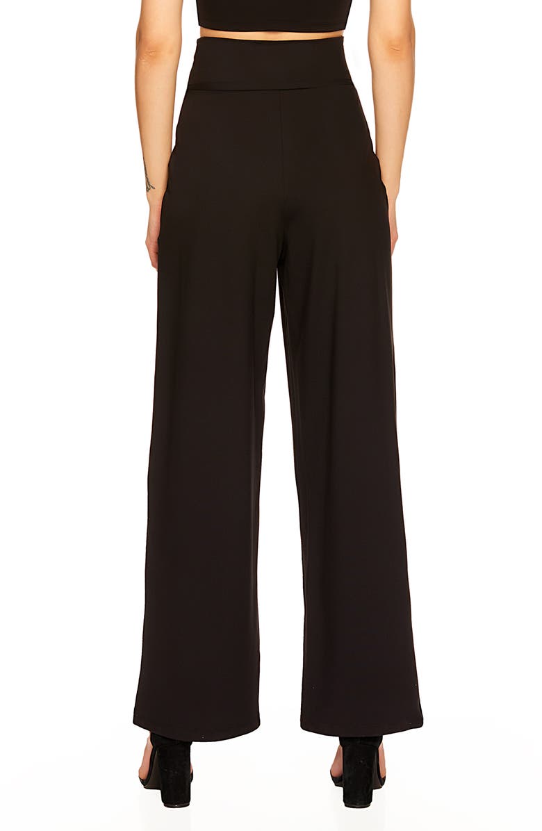 Susana Monaco High Waist Wide Leg Pants, Alternate, color,