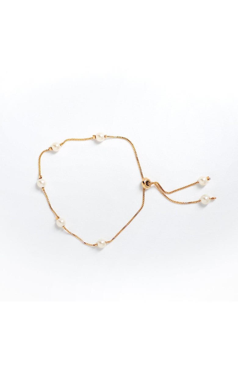 Ivy & Pearl Co. The Langley Pearl Bracelet, Main, color, Gold