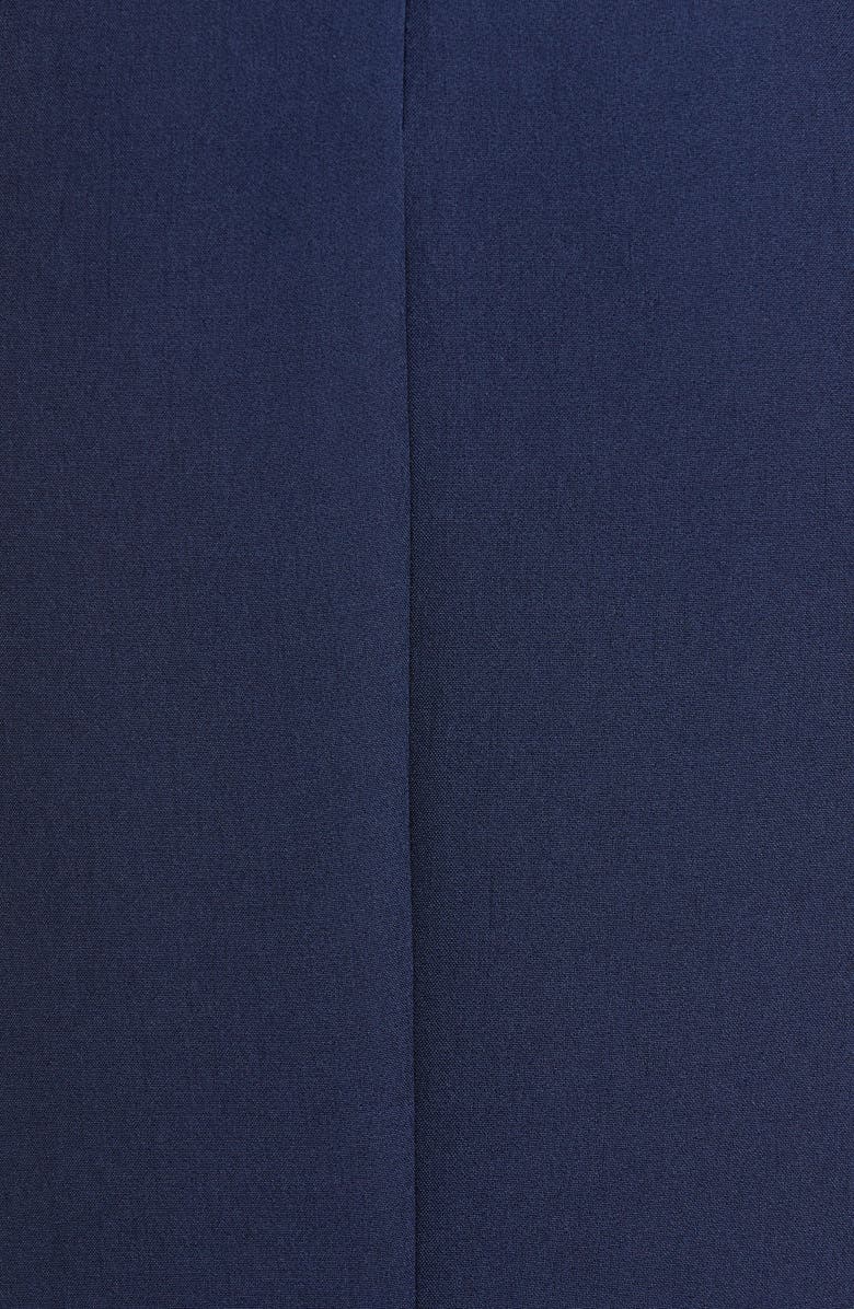 Badgley Mischka Collection Badgley Mischka Origami Sleeve Trumpet Gown, Alternate, color, 