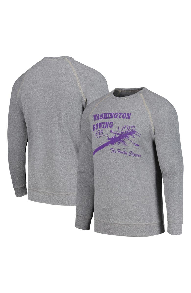BLUE 84 Men's Blue 84  Gray Washington Huskies Rowing The Boys in the Boat Pullover Sweatshirt, Main, color, 