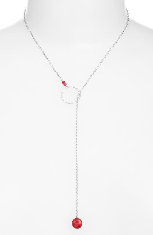 Nashelle Gwyneth Semiprecious Toggle Necklace In Brown