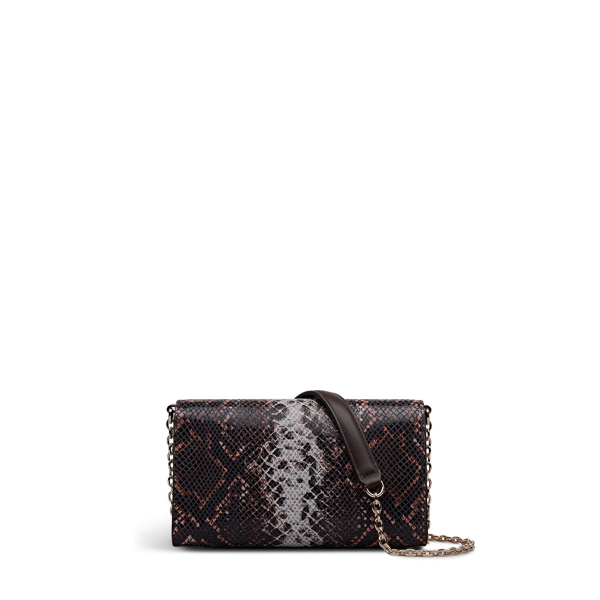 Radley The Rathbone - Faux Snake Micro Flapover Crossbody Bag, Alternate, color, Carmine