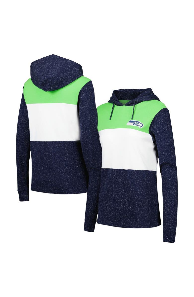 ANTIGUA Women's Antigua Navy Seattle Seahawks Wicket Pullover Hoodie, Main, color,