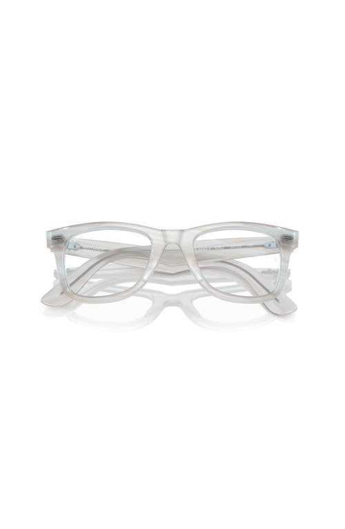 Ray Ban Ray-ban 50mm Square Optical Glasses In White